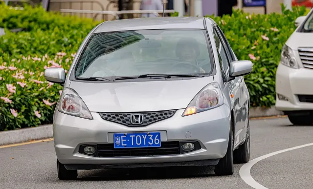 Representative silver hatchback